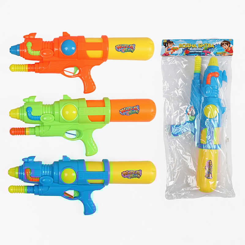 Водний пістолет TK 7715/023 (72/2) "TK Group" 3 види, помповий механізм, в пакеті, ВИДАЄТЬСЯ МІКС