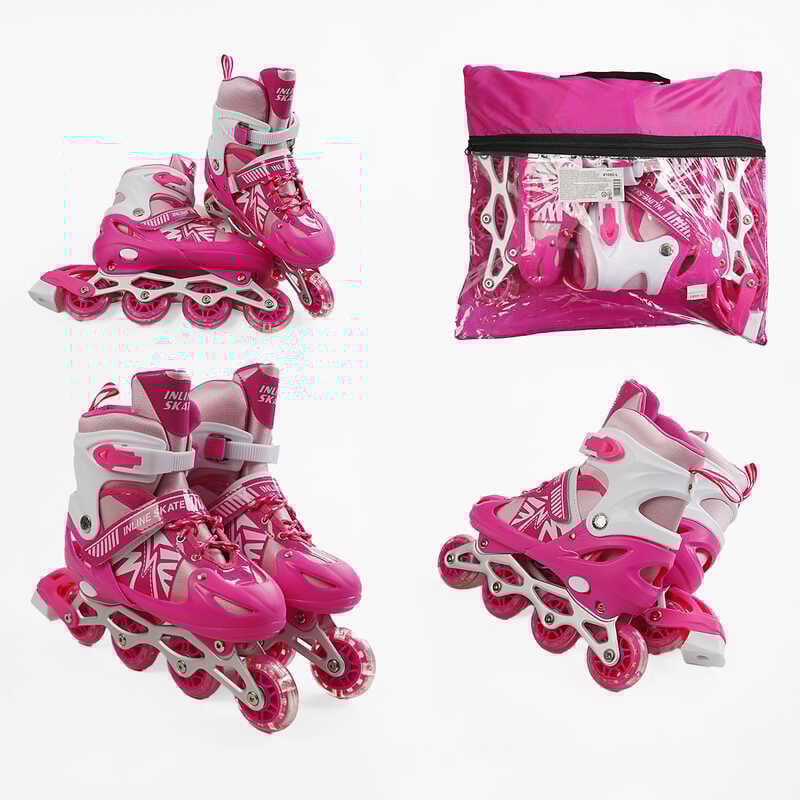 Ролики 41082-L /розмір 39-43/ колір – РОЖЕВИЙ