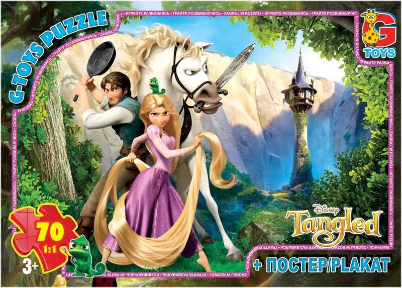 гр Пазли 70 ел. "G-Toys" "Рапунцель" TA 002 (62) + постер