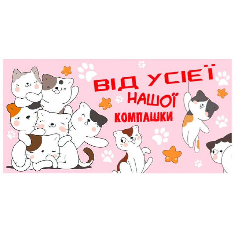 гр Конверт для грошей "Від усієї нашої компашки" Т-074у (1) "Jumbi"