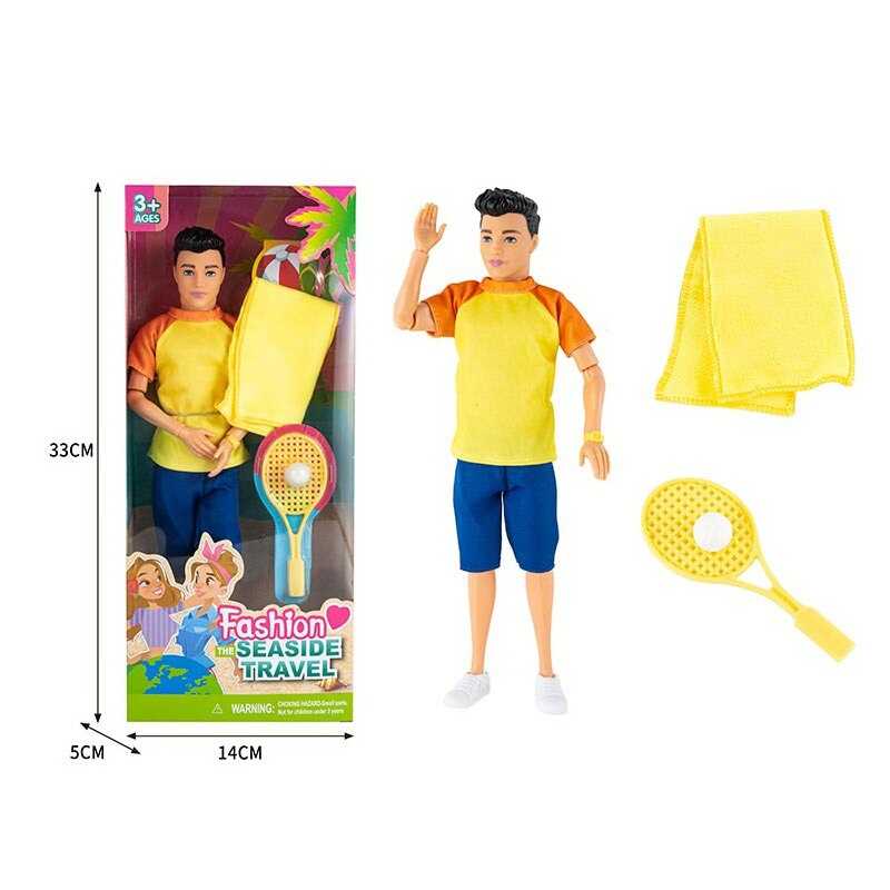 Лялька ST 55669-16 (120/2) висота 30 см, тенісна ракетка, рушник, в коробці