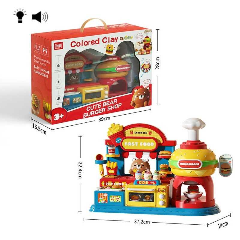 Тісто для ліплення 8321-4 A (8) 12 кольорів тіста, форми, прес, посуд, в коробці