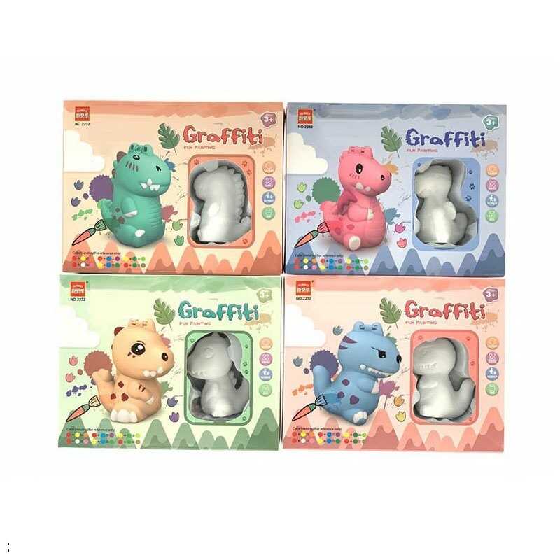 Гіпсова розмальовка 2232 C (128/2) гіпсова фігурка, палітра, фарби, пензлики, в коробці, ВИДАЄТЬСЯ ТІЛЬКИ МІКС ВИДІВ