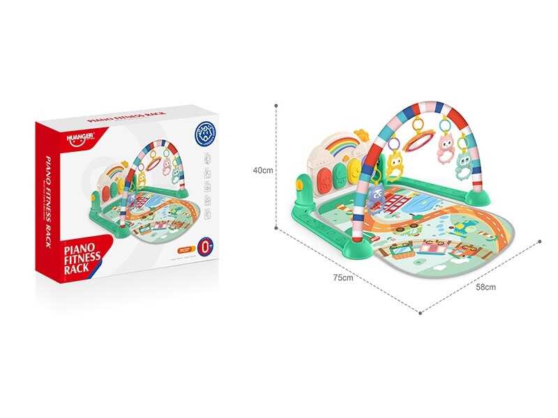 Килимок HE 0652 (12) звук, підсвічування, піаніно, 5 підвісок,  в коробці