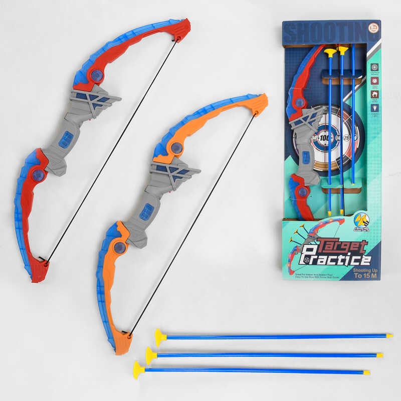 Лук 949-1 (48) 2 види, підсвічування, 3 стріли на присосці, в коробці