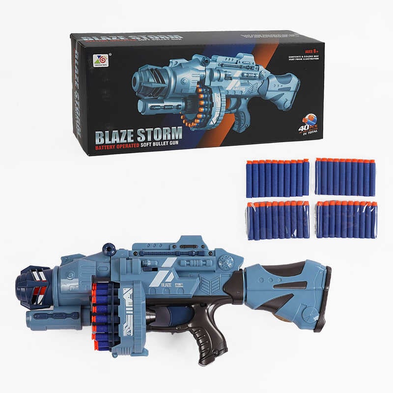 Автомат ZC 7076 (6) на батарейках, 20 м`яких набоїв, 20 набоїв на присосці, в коробці