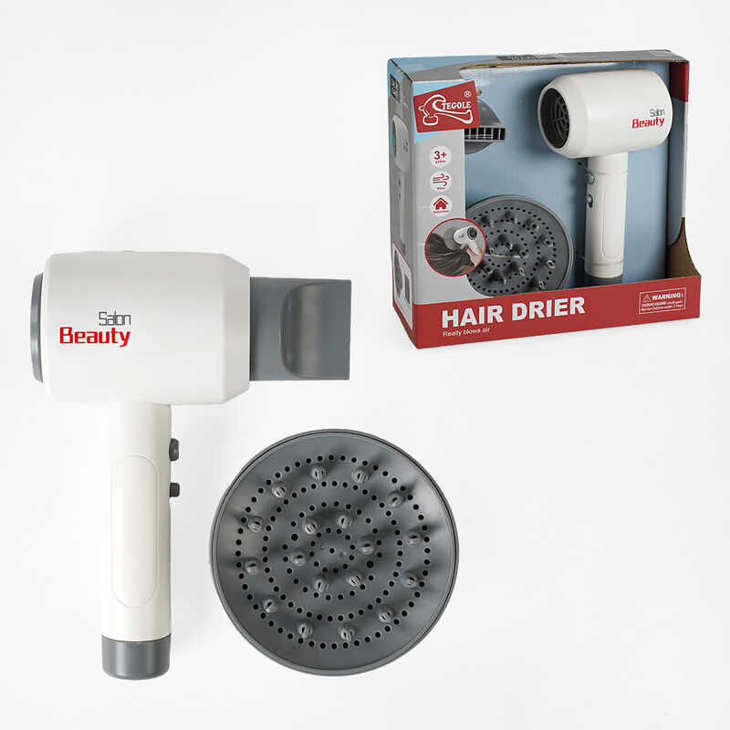 Фен F 2313 (60/2) на батарейках, 2 насадки, в коробці