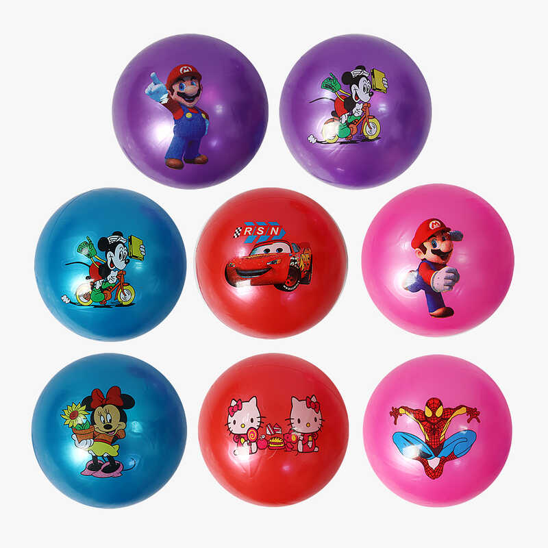 М’яч гумовий F 43262 (600) 4 кольори, діаметр - 18 см, ВИДАЄТЬСЯ ТІЛЬКИ МІКС ВИДІВ