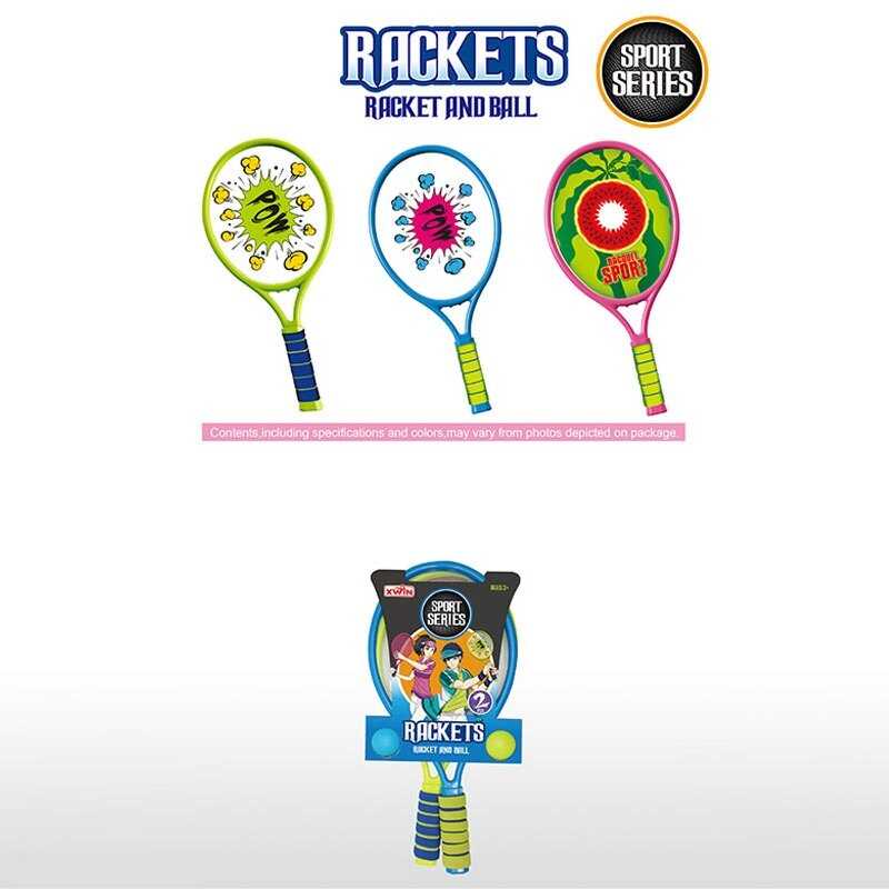 Набір ракеток 9905 A (48) 2 ракетки, пластиковий каркас, 2 м’ячі, на листі, ВИДАЄТЬСЯ МІКС ВИДІВ