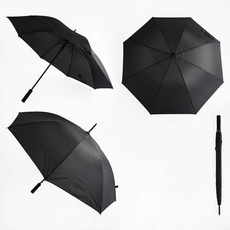 Парасолька C 68633 (48) напівавтомат, d = 125 см, довжина 95 см, 8 спиць, поролонова ручка, в пакеті