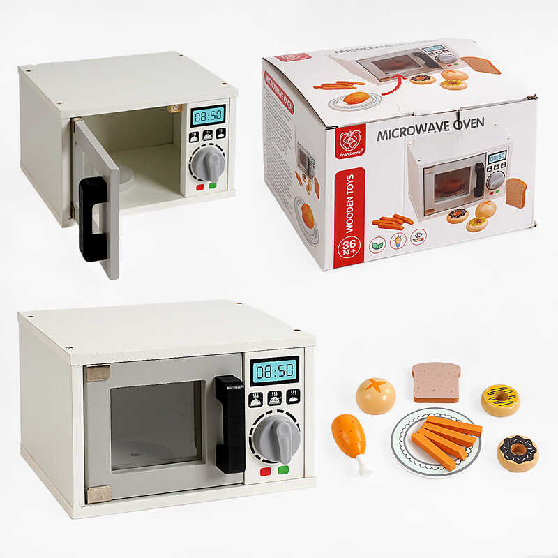 Мікрохвильова піч С 61751 (18) дерев'яна, продукти, посуд