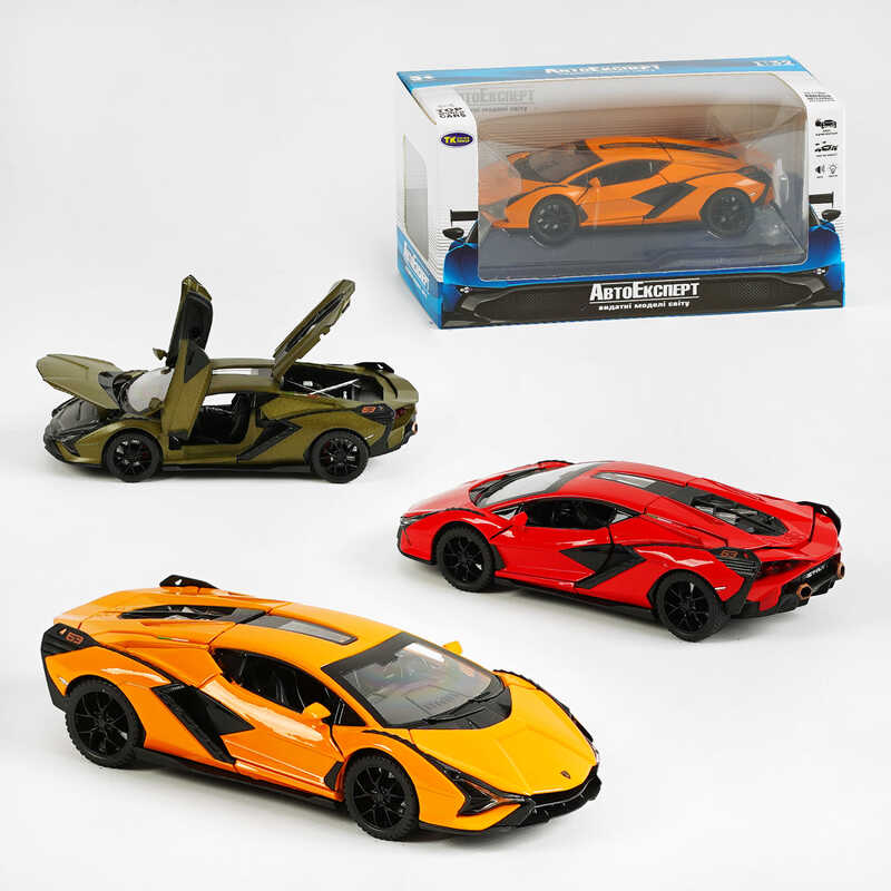 Машинка TK - 10517 (48/2) "Авто Експерт", 3 кольори, металопластик, 1:32, звук, світло, інерція, рухомі елементи, в коробці, ВИДАЄТЬСЯ МІКС ВИДІВ