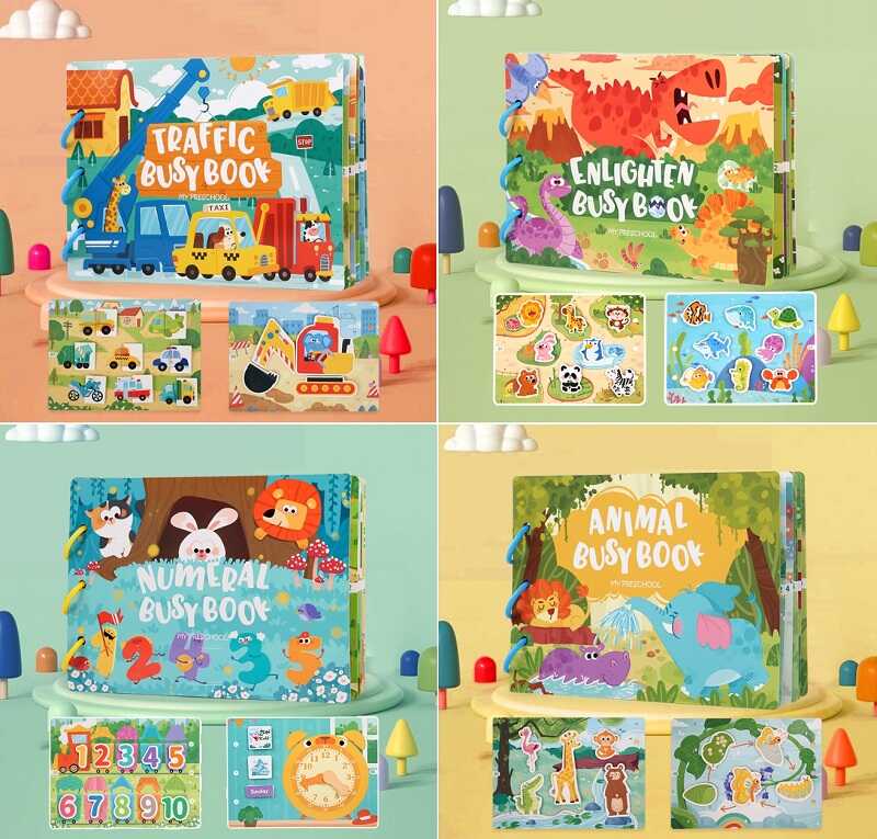 Логічна книжка C 73244 (36) 10 сторінок із завданнями, знімні кільця, липучки, в коробці, ВИДАЄТЬСЯ ТІЛЬКИ МІКС ВИДІВ