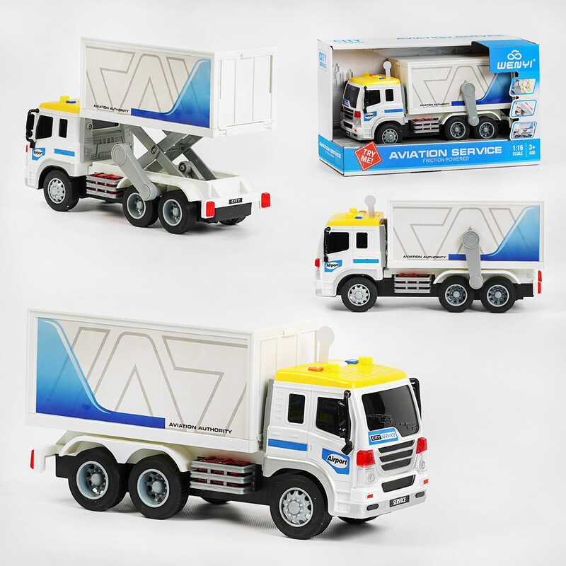 Спецтехніка WY 290 B (24) "Автоліфт", звук, світло, 3 кнопки, рухомі елементи, інерція, у коробці