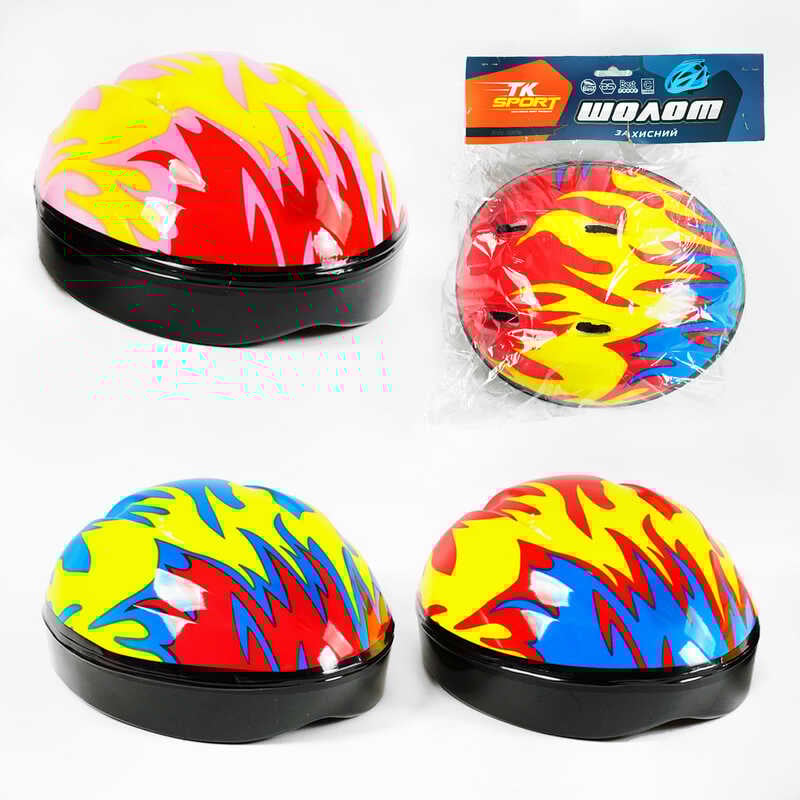 Шолом C 64606 (50) "TK Sport", 3 види, окружність 55 см, ВИДАЄТЬСЯ ТІЛЬКИ МІКС ВИДІВ