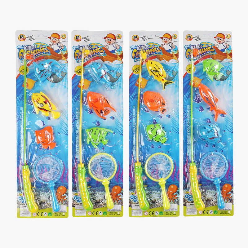 Риболовля 880-10 / 11/12/13 (144/2) магнітна, 4 види, 3 рибки, на листі, ВИДАЄТЬСЯ ТІЛЬКИ МІКС ВИДІВ