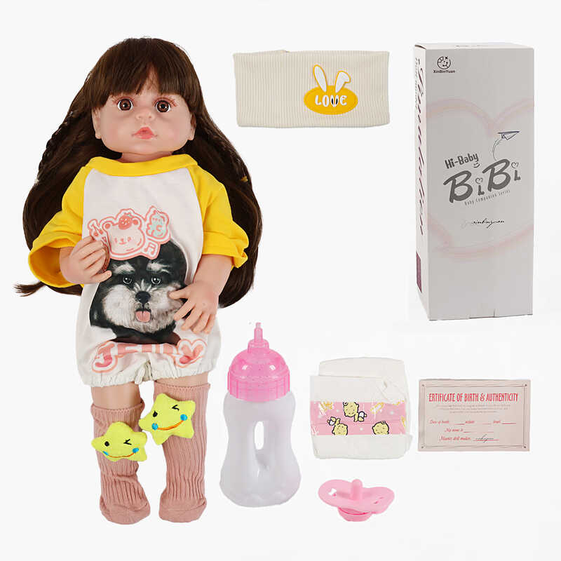 Лялька XBY 3378-5527 (12) висота 52 см, гумова, пляшечка, памперс, соска, в коробці