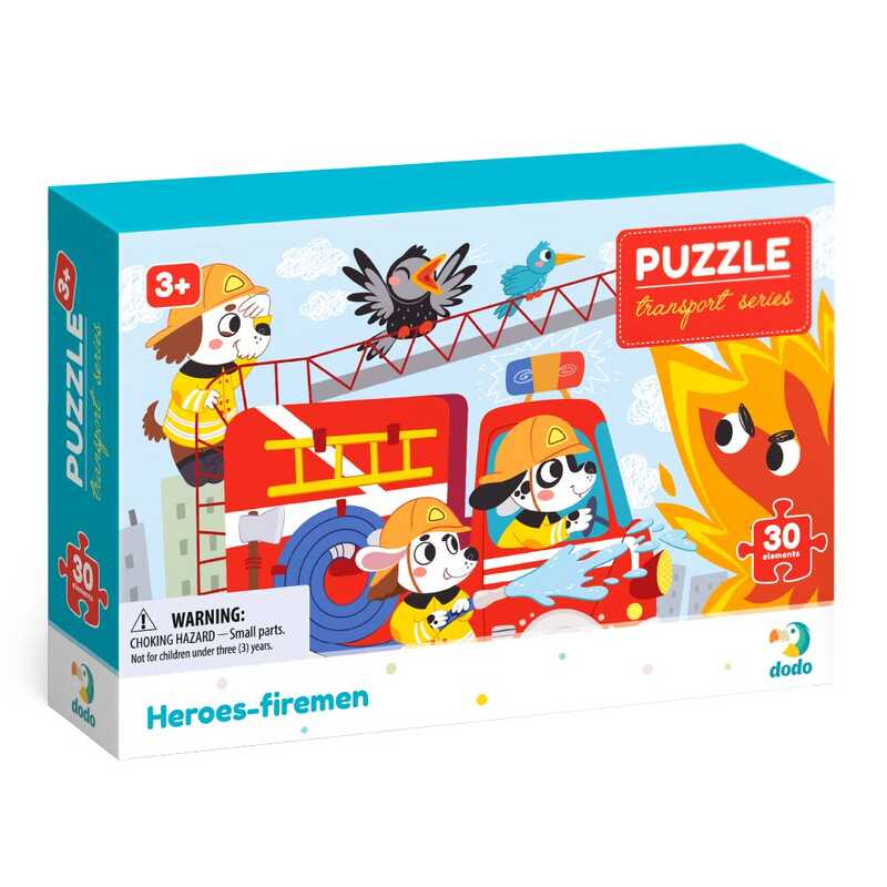 гр Пазли картонні (3-4 роки) 30 ел. "Герої пожежники" 300372 (36) "Dodo"