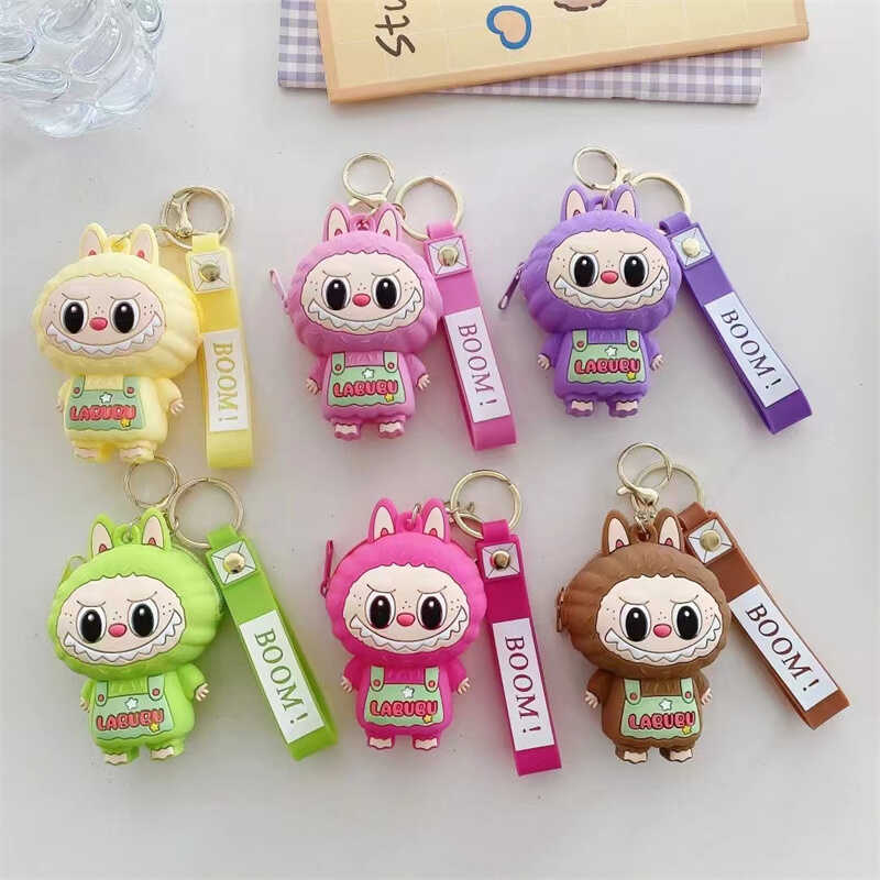 Гаманець C 75018 (600) ЦІНА ЗА 1 ШТУКУ, брелок, гумовий, металевий карабін та кільце, силіконовий ремінець, в пакеті, МІКС ВИДІВ