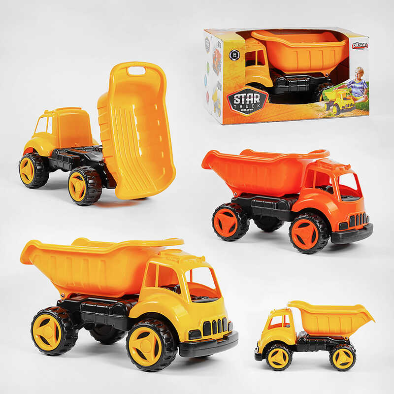 Машинка 06-614 Pilsan (4) "Самоскид", 2 кольори, в коробці