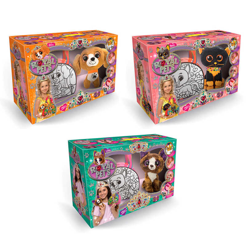 гр Набір творчості "Royal Pet`s" RP-01-01U, 02U, 03U ... сумочка з собачками укр (4) "Danko Toys" ВИДАЄТЬСЯ МІКС ВИДІВ