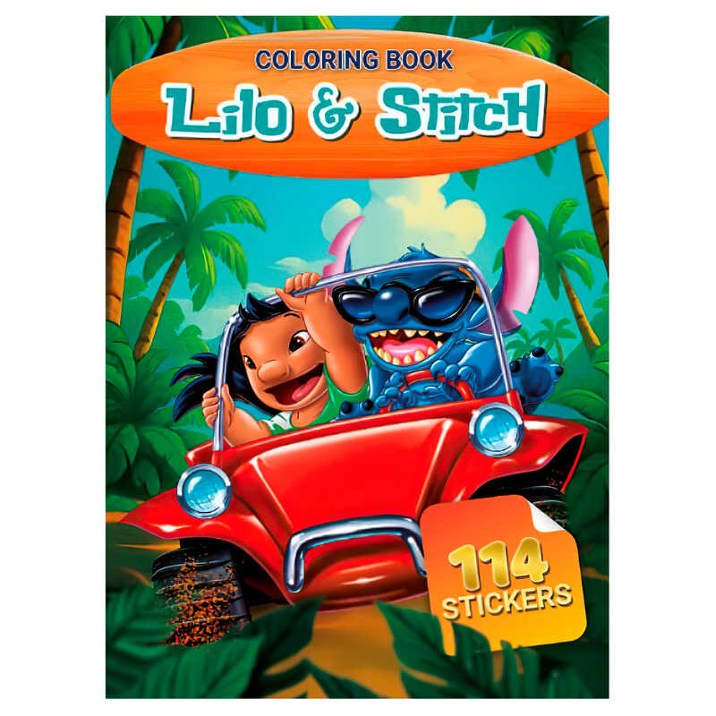 гр Розмальовка з завданнями + 114 наліпок А4: "Ліло і Стіч" (укр) (50) 6922203547691 "Jumbi"