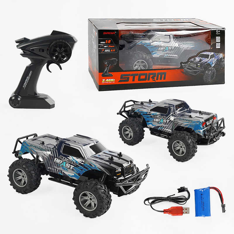 Машина на радіокеруванні 666-835 A (6) акумулятор 7.4 V, пульт 2.4 GHz, гумові шини, в коробці