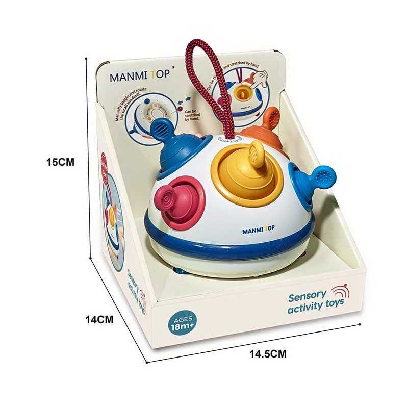 Розвивальна гра MT 033576 (48) гумові елементи, спінер, кульки на мотузках, в коробці