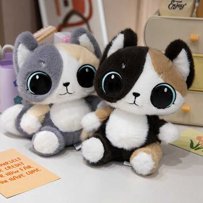 М`яка іграшка M 18319 (100) 2 види, “Котик”, висота 37см