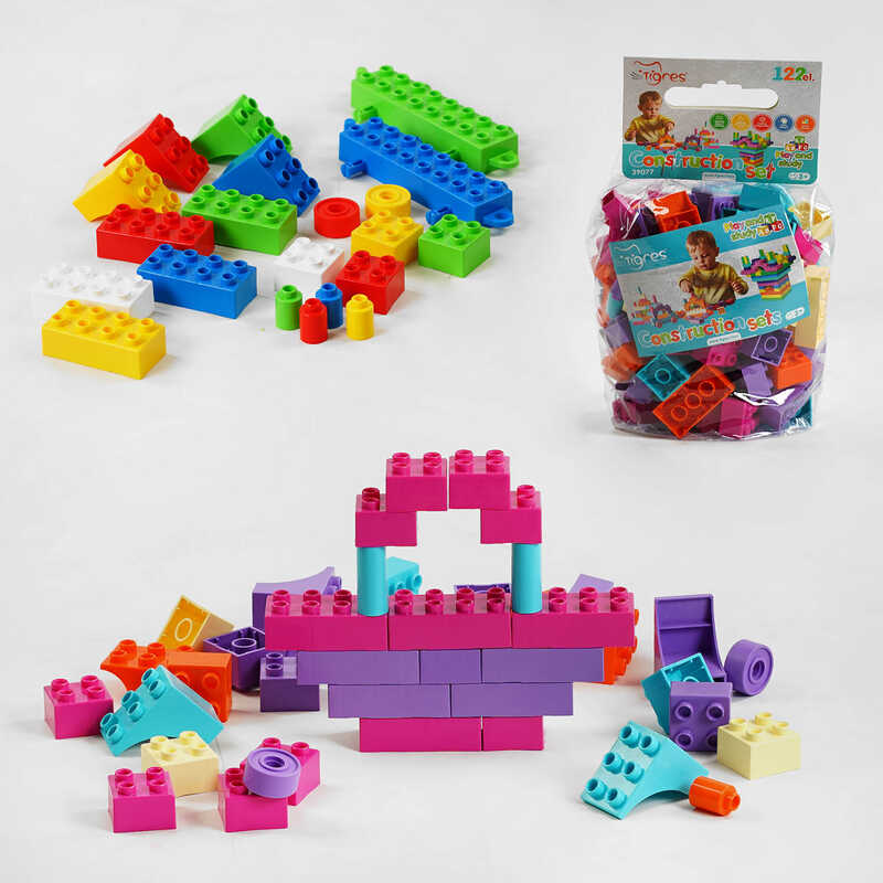 гр Конструктор 39077 (13) 2 види, "Tigres", 122 елементи, в пакеті