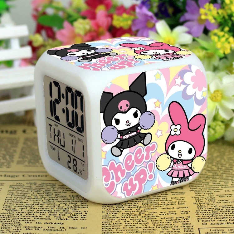 Годинник-нічник C 68949 (100) будильник, різнокольорове підсвічування, звук, у коробці