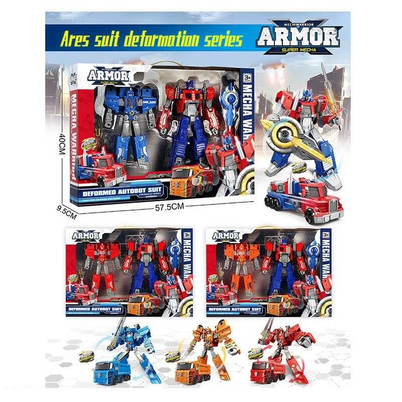 Набір трансформерів 051 (18) 3 види, 2 штуки, висота - 27,5 см, рухомі деталі, шарнірне з'єднання суглобів, аксесуари, в коробці, ВИДАЄТЬСЯ ТІЛЬКИ МІКС ВИДІВ