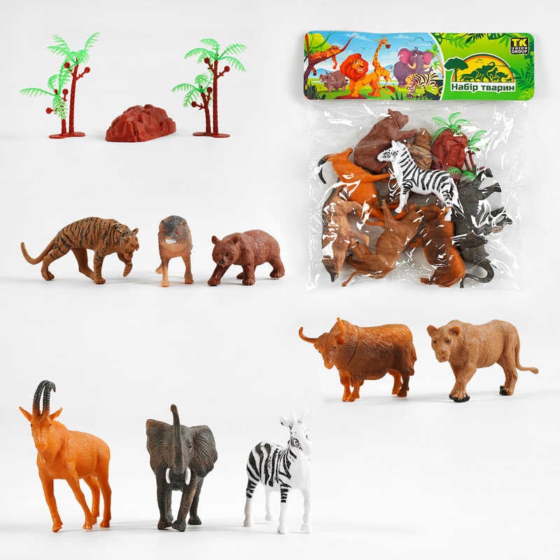 Набір тварин TK - 1095 (120) "TK Group", 8 фігурок, у пакеті