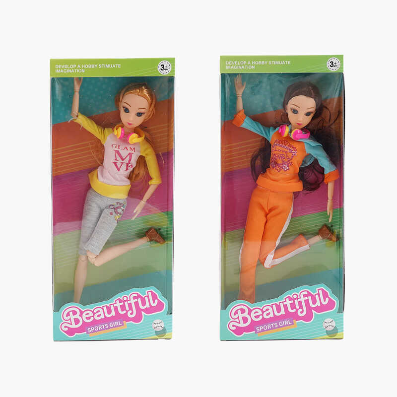 Лялька SH 207-2 (108/2) 2 види, 30 см, шарнірні суглоби, імітація скляних очей, взуття, аксесуар, в коробці