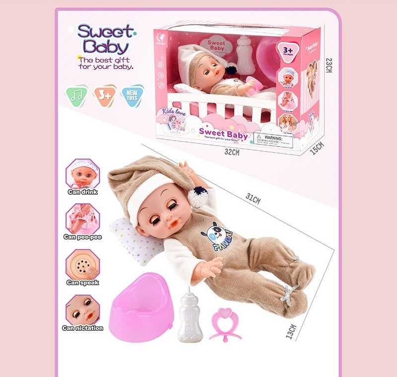 Пупс WD 2324 AB (36/2) 2 види, в коробці