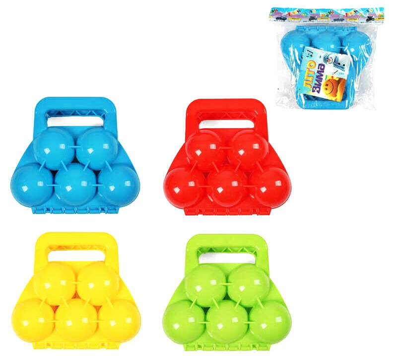 Сніжколіп 4336-80 , "WToys", 5 сніжків, в пакеті, ВИДАЄТЬСЯ ТІЛЬКИ МІКС ВИДІВ