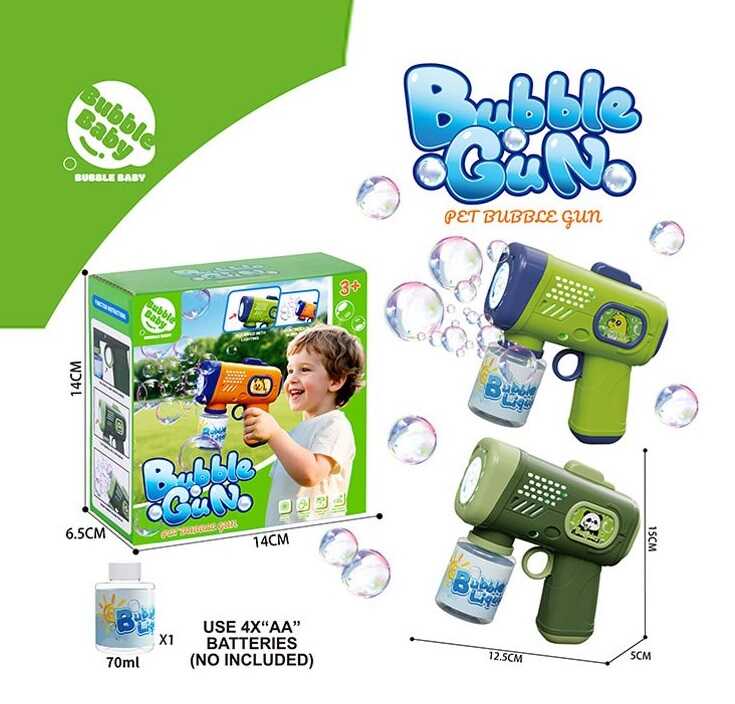 Пістолет з мильними бульбашками BE-003 B (96) 3 види, в коробці, ВИДАЄТЬСЯ МІКС