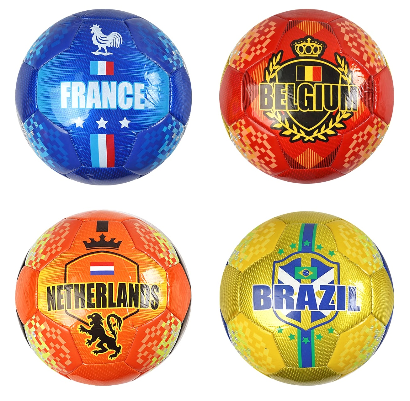 М'яч футбольний C 65896  "Страни" , 4 види, матеріал м'який PVC, вага 330-350 грамів, гумовий балон, розмір №5