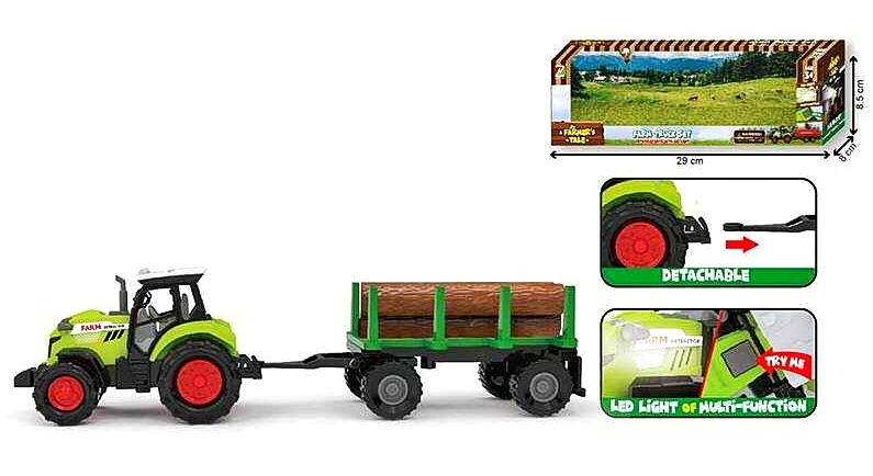 Трактор 550-10 P , підсвічування, звук, в коробці