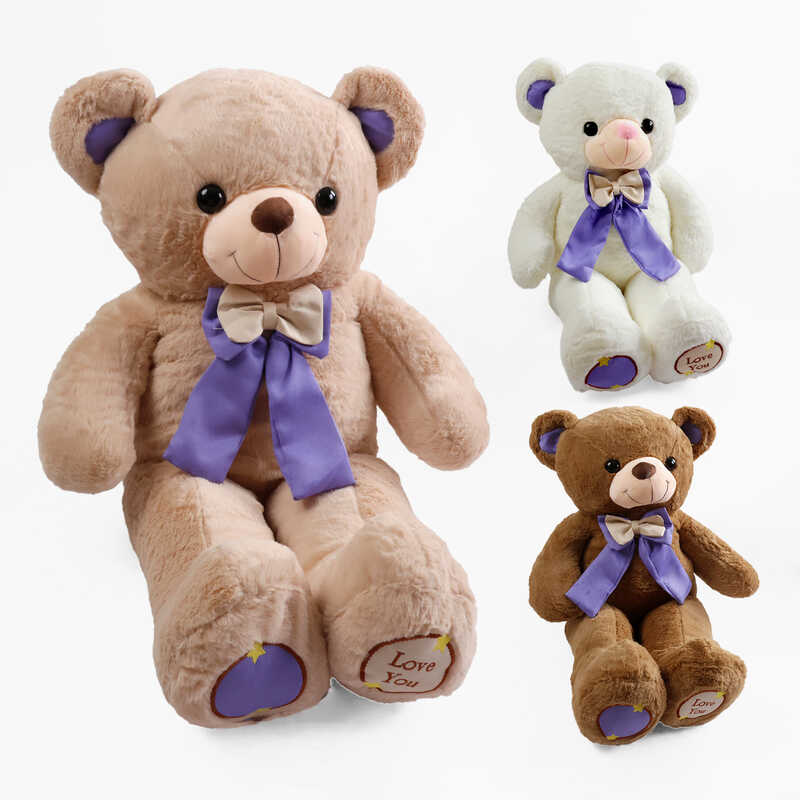 М`яка іграшка M 18119 (25) “Ведмедик”, 36х28х80 см, бантик