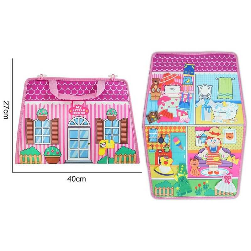 Логічна папка 25061 (60) фетр, одяг, кімнати, ремінець