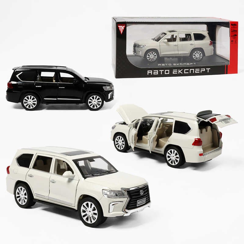 Джип RS-42075 (24) "Авто Експерт", 2 кольори, металопластик, 1:24, звук, світло, інерція, відчиняються двері, в коробці