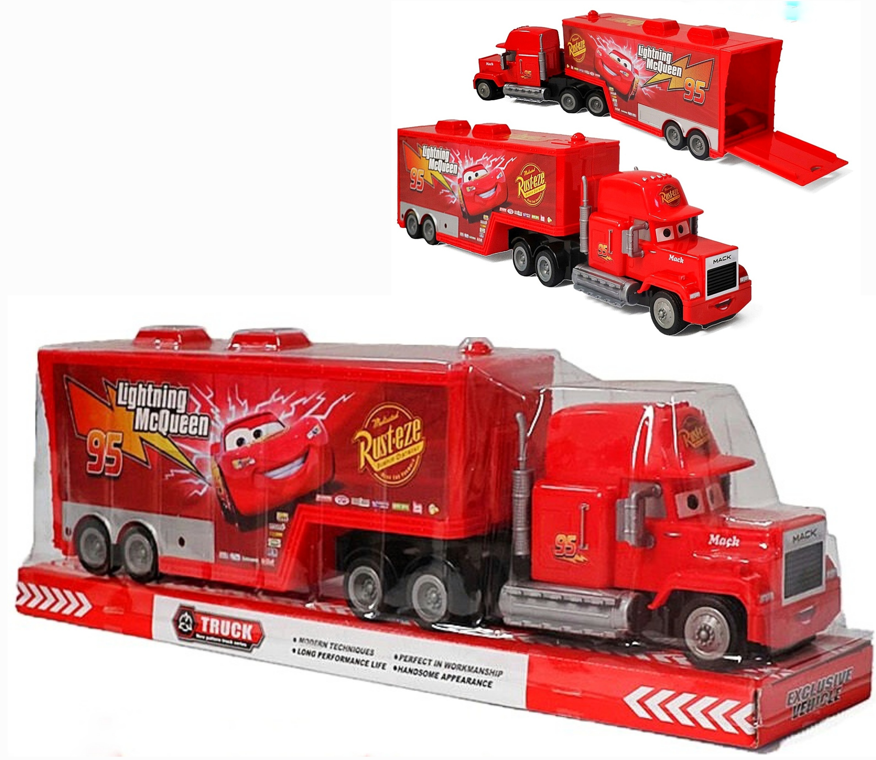 Трейлер - фура SD 09 E1, герої «Тачка», довжина 47.5 см , слюда