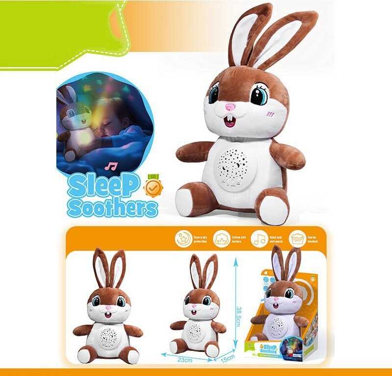 Нічник DH 12 (48/2) "Зайченя", звуки природи, мелодії, підсвічування, регулювання гучності, в коробці