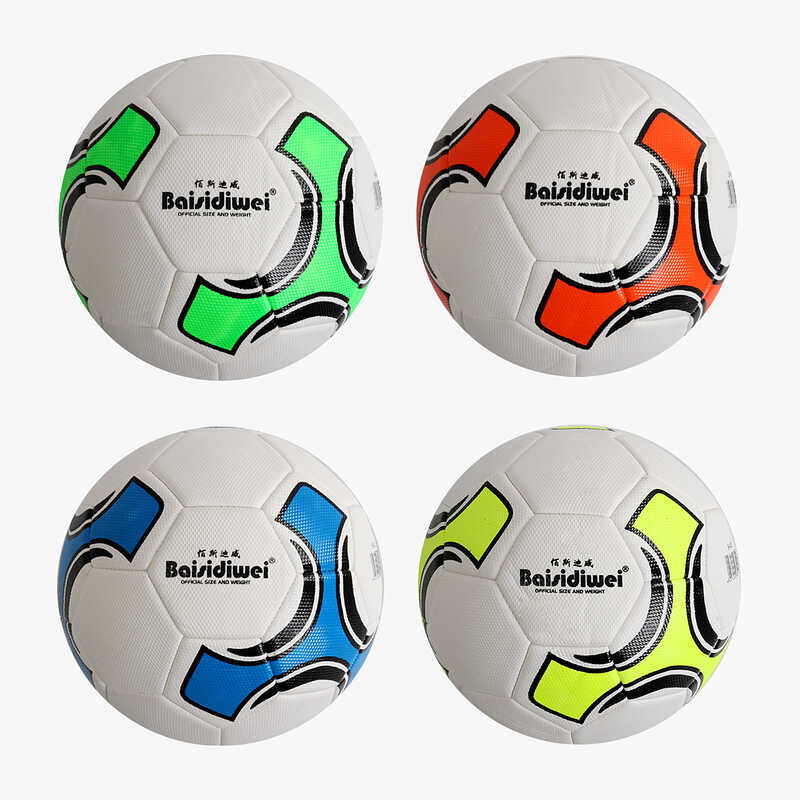 М`яч футбольний C 70437 (60) вага 400-420 грамів, матеріал PU, балон гумовий, розмір №5, ВИДАЄТЬСЯ ТІЛЬКИ МІКС ВИДІВ