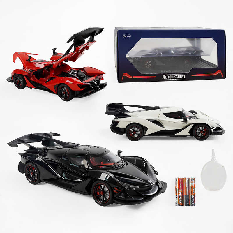Машинка GT - 20833 (24/2) "Авто Експерт", 3 види, металопластик, 1:24, звук, парогенерація, піпетка, світло, інерція, відкриваються двері, у коробці, ВИДАЄТЬСЯ МІКС ВИДІВ
