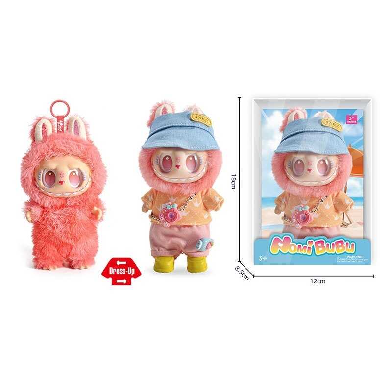 М`яка іграшка-брелок YF 004 H (120/2) герой, гумовий, висота 17 см, металеве кільце, знімний одяг, рухомі ручки та ніжки, капелюшок, в коробці