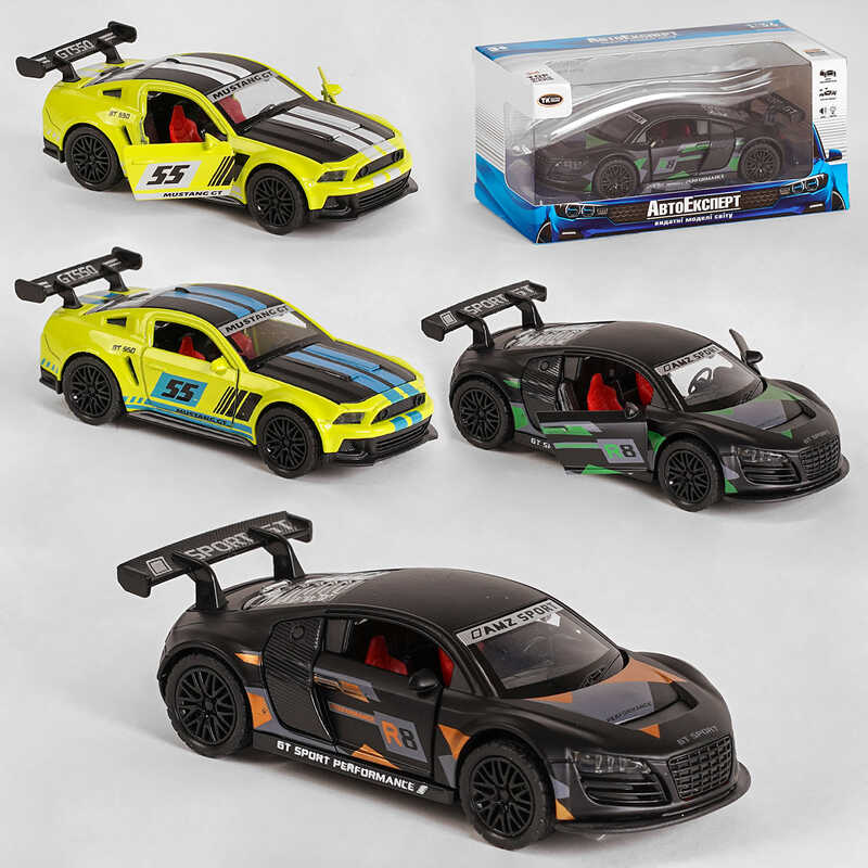 Машинка MG - 70519 (120/2) "Авто Експерт", 2 види, по 2 кольори, 1:36, світло, звук, інерція, в коробці