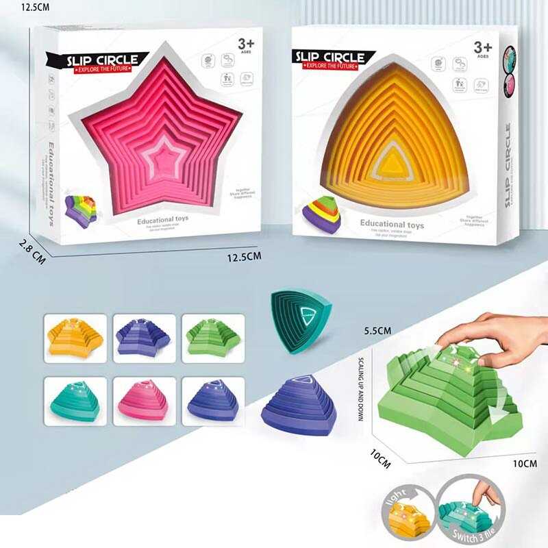 Логічна гра 6625 (240/2) 2 види по 3 кольори, світло, в коробці