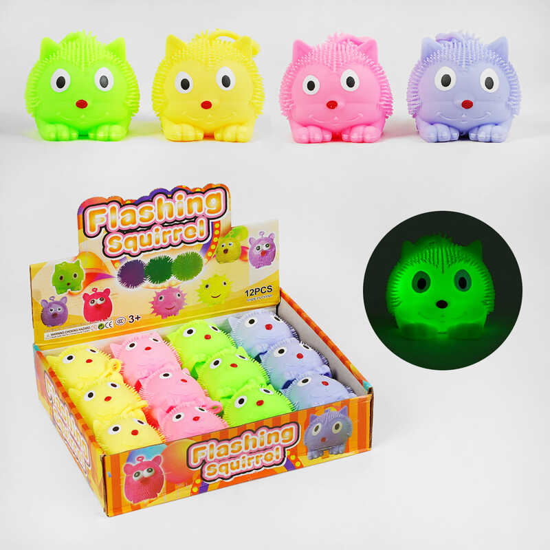 Гра антистрес C 60483 (24) ЦІНА ЗА 12 ШТУК В БЛОЦІ, "Котик", підсвічування